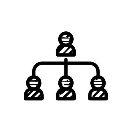 people community diagram icon hand drawn vector illustration isolated on white backgroundのイラスト素材