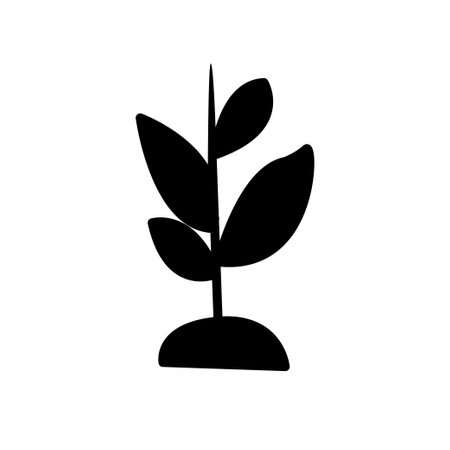 seed tree growing flat icon vector illustrationのイラスト素材
