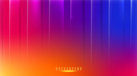 Abstract gradient mesh background in bright Colorful social media backgroundのイラスト素材
