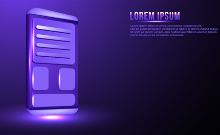 phone social media ads vector ilustrationのイラスト素材