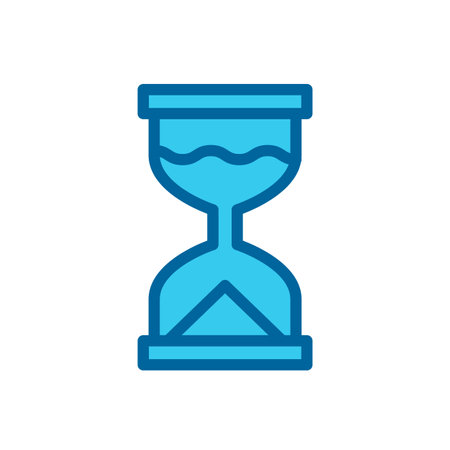 run glass, sand glass, business icon vector illustration isolated on white background
