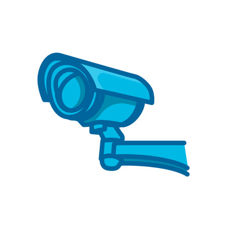cctv camera icon vector illustration isolated on white background