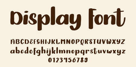 Display font alphabet vector illustration isolated Backgroundのイラスト素材