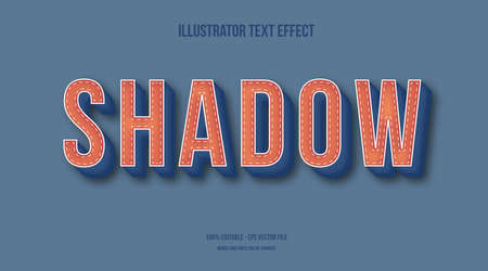 long shadow vintage text effectのイラスト素材