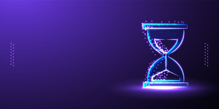 sand, glass, process low poly wireframe mesh design vector illustrationのイラスト素材