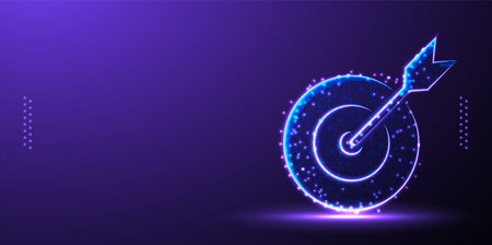 integrated circuit low poly wireframe vector illustrationのイラスト素材