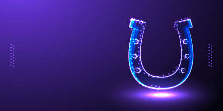 shoe horse low poly wireframe vector illustrationのイラスト素材