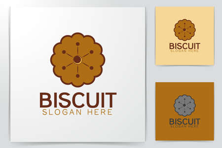 round biscuit logo Designs Inspirationのイラスト素材