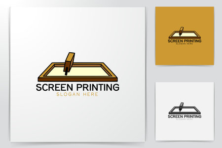 screen printing logo Designs Inspirationのイラスト素材