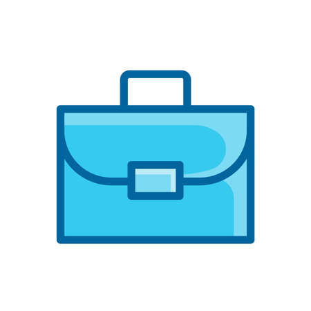 bag, suitcase business icon vector illustration isolated on white backgroundのイラスト素材