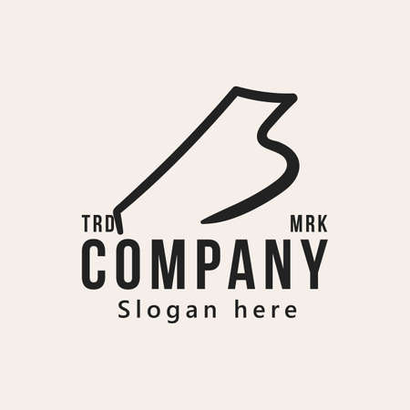 Grand Piano Key logo design. vector illustration.のイラスト素材