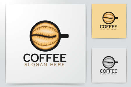 Coffee Shop Logo Designs Inspiration, Vector Illustrationのイラスト素材