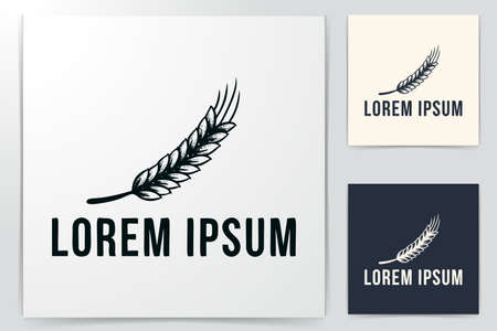 hand drawn wheat, grain, rice, vector illustrationのイラスト素材