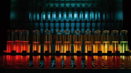 laboratory equipment, test , generated ai imageの素材