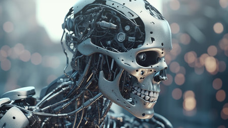 robotic AI Generated Imageの素材