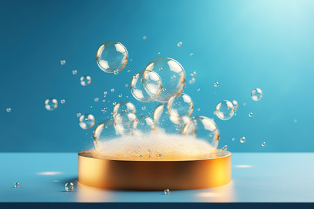 bubble podium AI Generated Imageの素材
