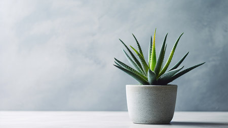 Home plant succulent, aloe AI generated imageの素材