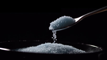 Falling natural sugar Ai generated imageの素材