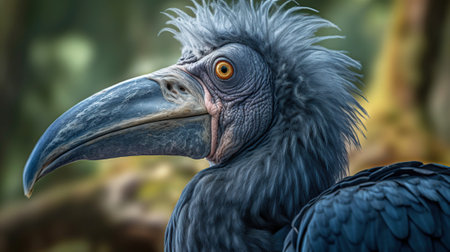 Shoebill, standing tall in its vibrant natural habitat Generative AIの素材