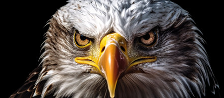 Portrait of an Bald eagle or American eagle Generative AIの素材