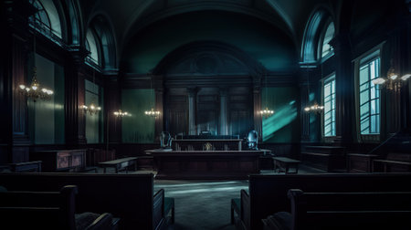 Dark Courtroom Generative AIの素材