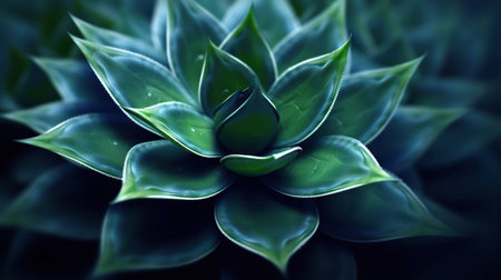Cactus plant Agave attenuata soft details texture. , Generative AIの素材