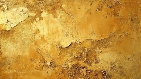 Texture of golden decorative plaster Generative AIの素材