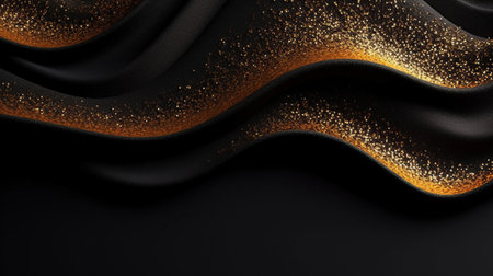 Elegant Black Luxury background Generative AIの素材