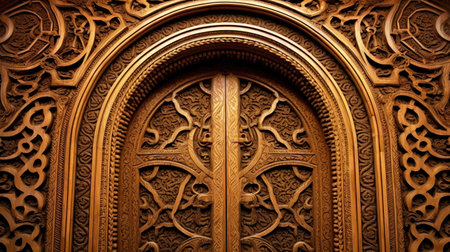 craven wood door ,AI Generated Imageの素材