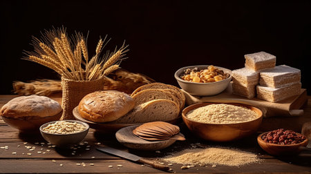 selection of gluten free food Generative AIの素材