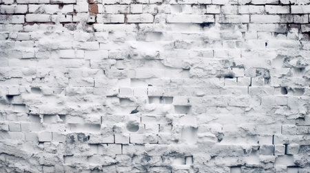 White brick wall backgroundの素材