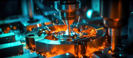 turning operation on cnc machine.の素材