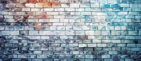 White brick wall backgroundの素材