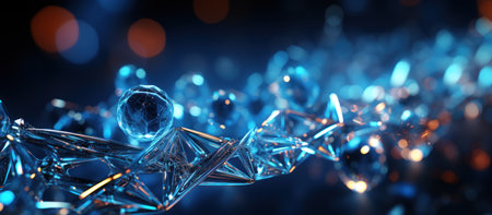 chaotic structure. Bokeh background.の素材