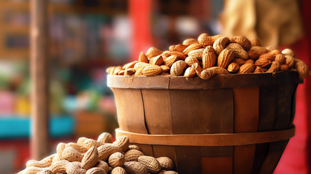 Peanuts at a Food Standの素材