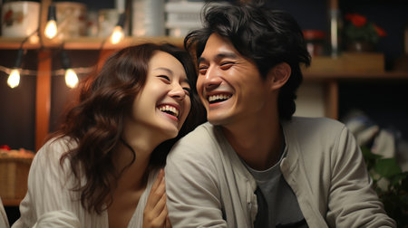 real love beauty young coupleの素材