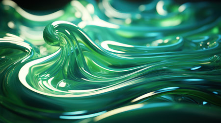 abstract liquid background, green and blue paint, liquid textureの素材