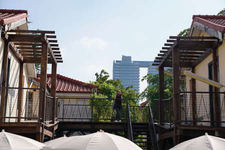 Taichung, Taiwan - 3 November 2018: Capturing the resort area for tourist to take place for holiday...