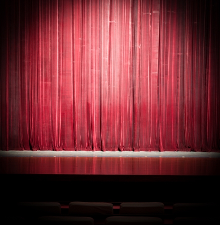 Stage curtain lightsの写真素材