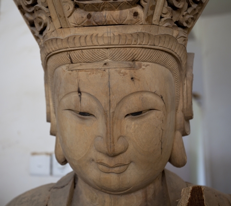 Wood statuesの写真素材