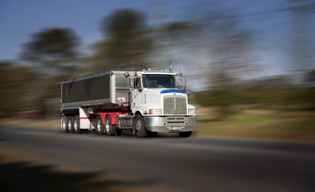 Highway truckの写真素材