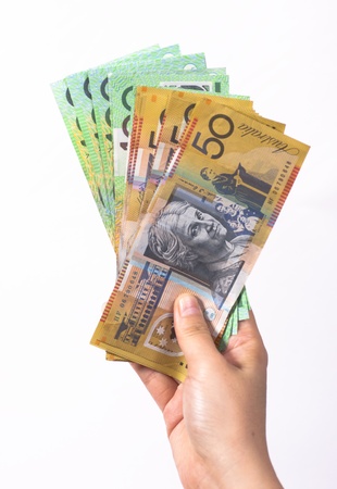 Australian Currency close-up の写真素材