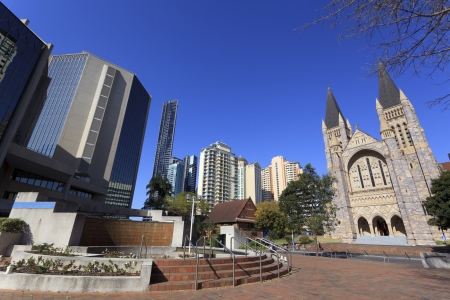 Brisbane's modern urban architectureの写真素材