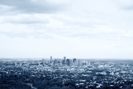Aerial view of Brisbane Cityの写真素材