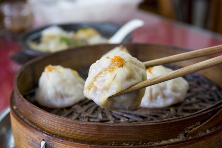 Chinese dim sum, dumplingsの写真素材