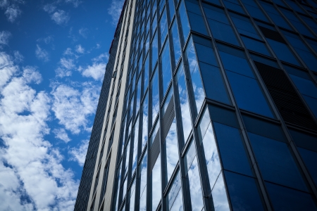 Modern building glass wallのeditorial素材