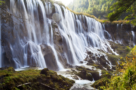 China, Sichuan Province, Jiuzhaigou waterfall