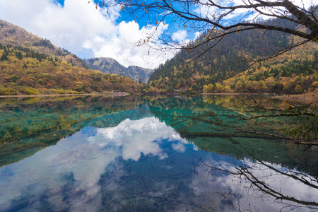 Jiuzhaigou Lakeの写真素材