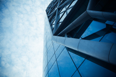 Partial close-up of modern architectureのeditorial素材