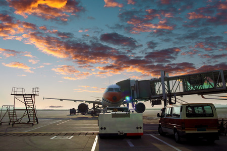 Airport tarmacの写真素材